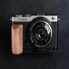 Wood L Handle Hand Grip + Aluminum Alloy Baseplate for lu Mix S9 Camera (Walnut + Black Base) view 1
