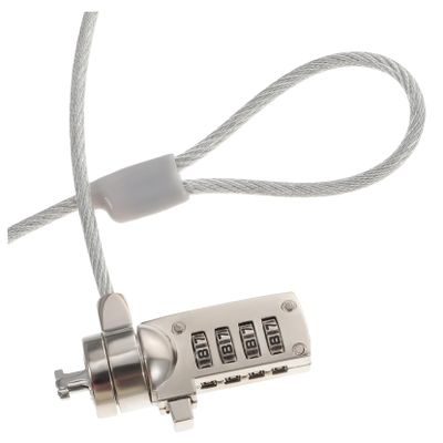 KONTONTY 1.8m Wire Rope Laptop Lock Password Security Cable Lock Sturdy Cable Theft Protection