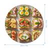 Round Mouse Pad Sandwich Encyclopedia Mouse Pad for Office Premium-Textured Mouse Mat Washable Mousepads Non-Slip Rubber Base Small Mousepad 7.8 X 7.8 X 0.1 Inches view 2
