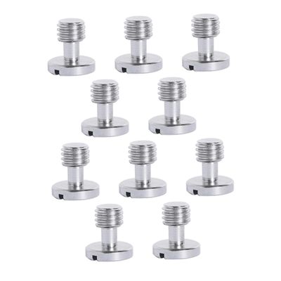 KONTONTY 10pcs Camera Fixing Screws Durable Camera Mounting Hardware for Quick Replacement Professional Design for Tripods and Rigs Easy Installation Silver