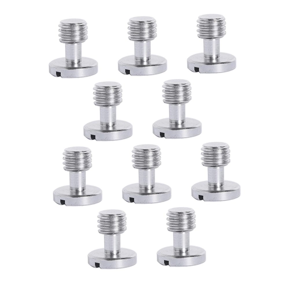 KONTONTY 10pcs Camera Fixing Screws Durable Camera Mounting Hardware for Quick Replacement Professional Design for Tripods and Rigs Easy Installation Silver