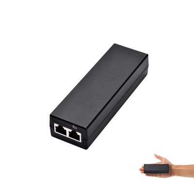 REVODATA 2.5Gbps 30W Active PoE Injector, Convert Non-PoE to PoE Injector Adapter, Up to 100 Meter Max 30W Active PoE Output, 100-240V Input, 1G/2.5Gbps Rates (PSE30WG-B)