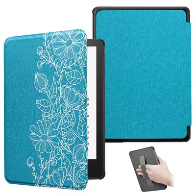 ZSLVPN Case for 7'' Kindle Paperwhite 12th Generation and Kindle Colorsoft Signature Edition 2024 Released - Lightweight Durable Premium PU Leather New Cover with Hand Strap, Auto Wake/Sleep