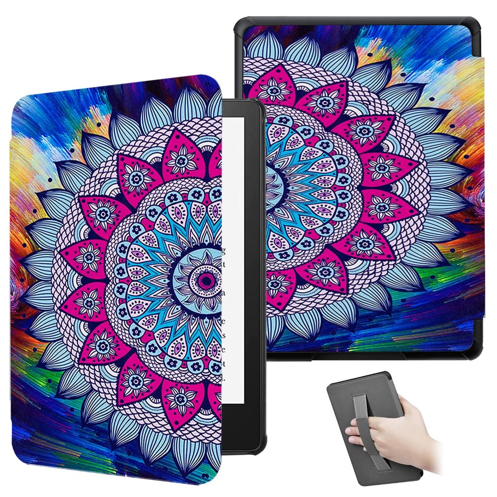 ZSLVPN Case for 7'' Kindle Paperwhite 12th Generation and Kindle Colorsoft Signature Edition 2024 Released - Lightweight Durable Premium PU Leather New Cover with Hand Strap, Auto Wake/Sleep