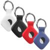 4 Pack Holder Case Compatible with Tile Mate 2022 2024 Tracker, Anti-Scratch Finder Protective Cover for Tile Tracker with Key Ring, Silicone Tile Keychain for Pets,Keys(Black White Red Blue) view 1