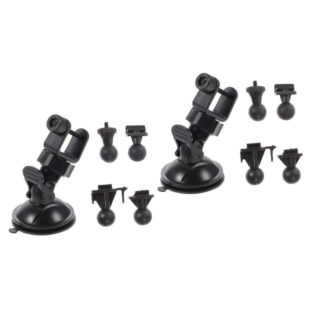 FELTECHELECTR 2sets Dash Cam Mount Rotating Vacuum Cup Car Dvr Holder for Secure Positioning and Easy Compatible Dash Cameras