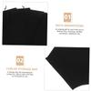 6 Pack Flannelette Hair Tool Storage Bags with Drawstring, Black Xmas view 4