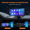 9.26 Inch Wireless Apple CarPlay and Android Auto Screen with Dash Cam 2.5K Front 1080P Rear Recording, Voice Control, GPS Navigation, Mirror Link, Bluetooth, FM, AUX view 2