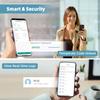 Biometric Fingerprint Glass Door Lock for Frameless Office & Shop Doors (10-12mm), Keyless Bluetooth Smart Lock with App, Time Attendance Log & Remote Code, Fits Sliding & Swing Glass Partitions view 4