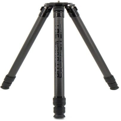 Warrior Tripods, Warrior Carbon Fiber Tripod with 3-Section Legs, CNC Machined Aluminum Head and No-Cross Leg Design, 64 Ultra Tall Max Height, Lightweight Heavy-Duty Predator Hunting Tripod