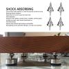 4pcs Speaker Spikes,Speaker Vibration Dampener Stand Feet Pads Shockproof Adjust Stainless Steel Isolation Spike Feet for Amplifier CD DVD Player (M12) view 2
