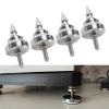 4pcs Speaker Spikes,Speaker Vibration Dampener Stand Feet Pads Shockproof Adjust Stainless Steel Isolation Spike Feet for Amplifier CD DVD Player (M12) view 4
