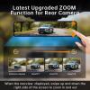 12" 4K UHD Mirror Dash Cam Front and Rear with Zoom Backup Camera, 2160P Dual Rear View Mirror Camera for Cars & Trucks, 64GB Card Included, GPS, WDR, Super Night Vision, Parking Assist & G-Sensor view 2