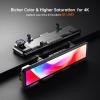 12" 4K UHD Mirror Dash Cam Front and Rear with Zoom Backup Camera, 2160P Dual Rear View Mirror Camera for Cars & Trucks, 64GB Card Included, GPS, WDR, Super Night Vision, Parking Assist & G-Sensor view 3