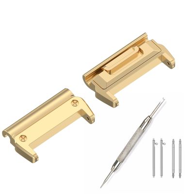 Gheper Metal Connectors Compatible with Garmin Fenix 8 51MM / Enduro 3/ Fenix 5X/6X/7X/PRO Band DIY Adapters,Stainless Steel Connector Replacement for Descent MK1/MK2/MK2i/instinct 2X