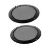CAXUSD 2pcs Speaker Grill Cover Mesh Decorative Circle Protector for Subwoofer and Car Audio Metal Horn Guard Simple Design Black view 1