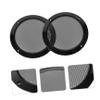 CAXUSD 2pcs Speaker Grill Cover Mesh Decorative Circle Protector for Subwoofer and Car Audio Metal Horn Guard Simple Design Black view 3