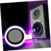 CAXUSD 2pcs Speaker Grill Cover Mesh Decorative Circle Protector for Subwoofer and Car Audio Metal Horn Guard Simple Design Black view 4