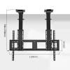 LCD TV Floor Stand - Electric TV Ceiling Mount, Fits 55-120 Inch TV Telescopic TV Auto Lift Stand , With Remote Control And Smart Memory Height Adjustable Lift, Two Installation Methods(730-1730mm) view 2