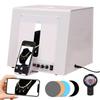 moupeaktain Metal Light Box Photography, Electric Professional Photo Studio Box, with 360 Turntable / 4 LED Light / 3000-5500k Dimmable / 5 Backdrops, for Small Items,Tb20 view 1