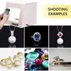 moupeaktain Metal Light Box Photography, Electric Professional Photo Studio Box, with 360 Turntable / 4 LED Light / 3000-5500k Dimmable / 5 Backdrops, for Small Items,Tb20 view 2