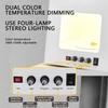 moupeaktain Metal Light Box Photography, Electric Professional Photo Studio Box, with 360 Turntable / 4 LED Light / 3000-5500k Dimmable / 5 Backdrops, for Small Items,Tb20 view 4