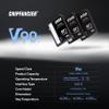 CHIPFANCIER 256GB V90 SD Card SDXC UHS-II V90 Memory Card R290MB/s W290MB/s C10 U3 V90 Full-HD & 8K Video for Professional Photographers & Content Creators DSLR Mirrorless Cameras Black view 2