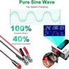 CCChosmo 5000W Pure Sine Wave Power Inverter 12V 24V 48V 60V 72V DC to 110V 220V AC Voltage Converter with LCD Display, for Home/RV/Truck/Car/Camping/Solar (5000W,72V) view 3