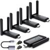 Wireless HDMI 4 Receivers and Transmitter,Up to 6 RXs,No Hot,Extender Plug and Play,165FT/50M,2.4/5G Wirelessly Simultaneous Expansion for Multiple Screens from Laptop and Camera to TVs,Projectors view 1