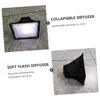 CAXUSD 2pcs Soft Flash Diffuser Sock for Strobe Lights Foldable Design for Compatible Square Overhead Flashes Hook and Quick Installation view 2