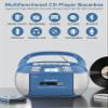 CD Player Boombox Bluetooth Cassette Player Combo + NOAA Weather Radio view 2