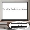 30in/40in/50in Manual Pull Up Projector Screen 16:9/4:3 4K HD Floor Standing Projector Screens Portable and Retractable Video Projection Screen Movie Screens with Storage Bag(16:9,30in) view 2