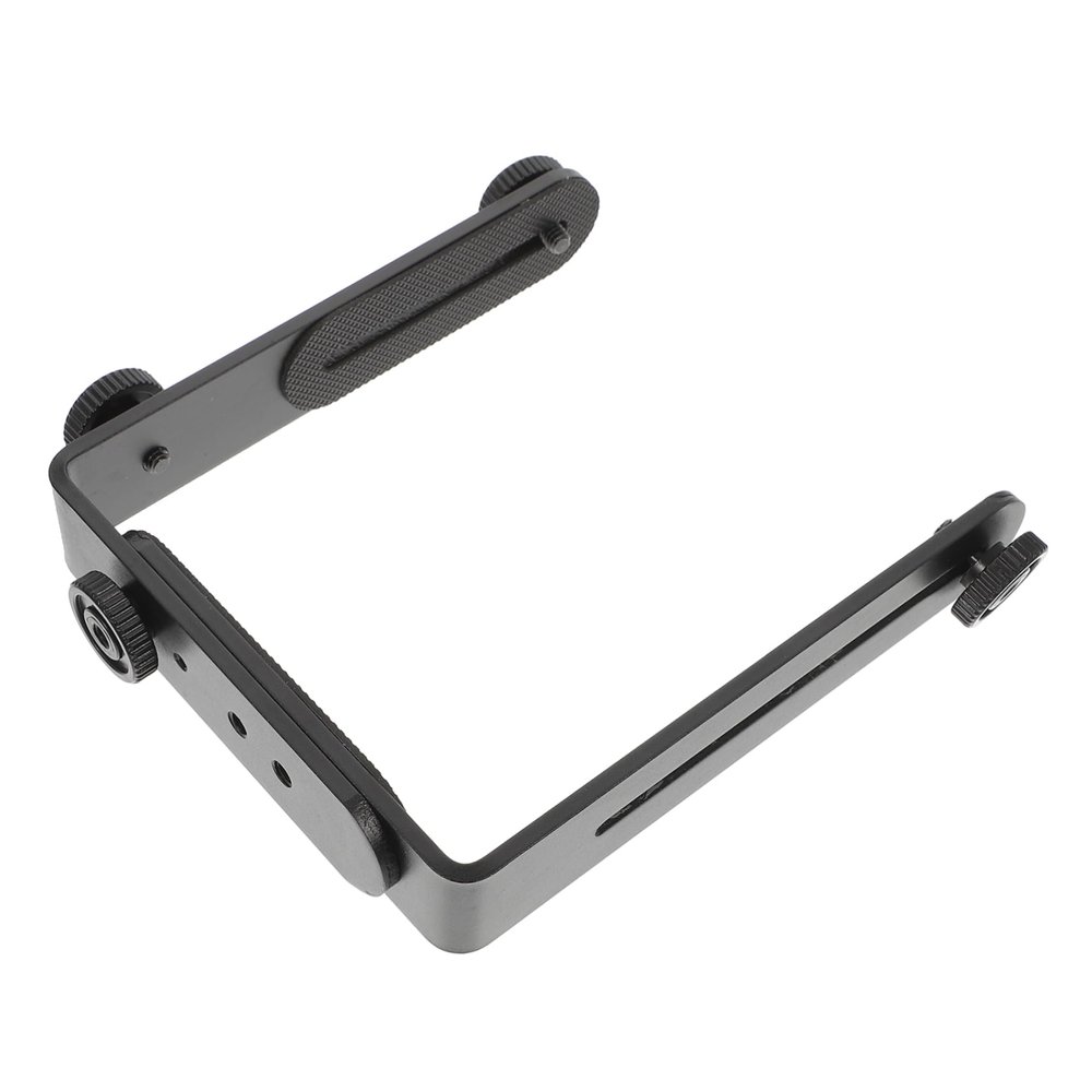 CAXUSD Dual l Bracket Camera Accessory Flash Bracket for Photography Sturdy Easy to Assemble