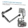 CAXUSD Dual l Bracket Camera Accessory Flash Bracket for Photography Sturdy Easy to Assemble view 2