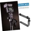 CAXUSD Dual l Bracket Camera Accessory Flash Bracket for Photography Sturdy Easy to Assemble view 3