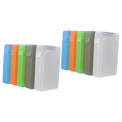 FELTECHELECTR 10pcs Hard Drive Protection Boxes Plastic Storage Holders for External Hard Drives Organizer Case Protection USB Holder