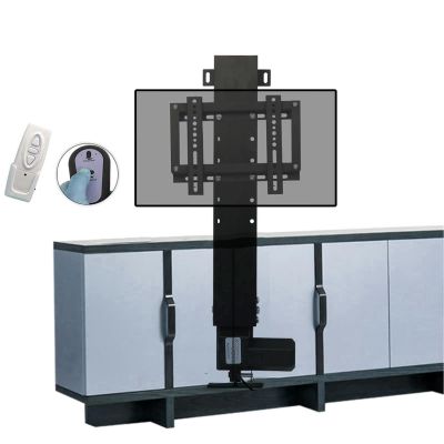 Motorized TV Lift - LCD TV Floor Stand, With Remote Control Electric TV Lift, Adjustable Height Electric Auto Lifting, Can Be Hidden In The Cabinet Motorised Floor Stand, Easy Installation(14-32inch)