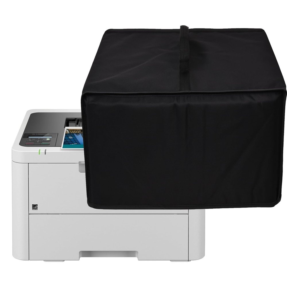 CouldyCasi Printer Cover Anti-Static Heavy Duty Heat-resistant Waterproof Dust Protective Printer Cover Case for Brother HL-L3220CDW/ Brother HL-L3280CDW Wireless Compact Digital Color Printer (Black)