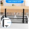 BCOATH under Desk Cable Organizer Metal Wire Storage Tray for Efficient Cord Management Capacity Holder for Home Office Simple Design for Tidy Desks view 3