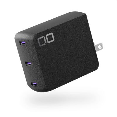 140W USB-C Charger Block, Compact USB-C 3-Port GaN Charger High Wattage PD 3.1 Fast Charging Adapter for MacBook Pro, Windows Laptop, iPhone 15/16, Android, Tablet, NovaPort Trio II 140W (Black)