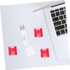 CAXUSD 50pcs Self-Adhesive Cable Clips for Wire Clamps Cable Management Holder Desk Organizer Cord Keeper view 3
