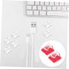 CAXUSD 50pcs Self-Adhesive Cable Clips for Wire Clamps Cable Management Holder Desk Organizer Cord Keeper view 4
