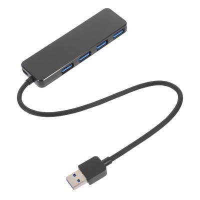 CAXUSD 4 Port USB Hub Micro USB Port 5v 1a-2.4a Charger Transfer Adapter for Pc