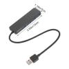 CAXUSD 4 Port USB Hub Micro USB Port 5v 1a-2.4a Charger Transfer Adapter for Pc view 2