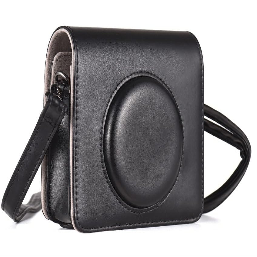 Andoer Portable Instant Camera Bag Camera Case Retro Style PU Leather Carrying Case Replacement for Kodak C300R/ Mini Shot 3 with Adjustable Shoulder Strap