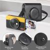 Andoer Portable Instant Camera Bag Camera Case Retro Style PU Leather Carrying Case Replacement for Kodak C300R/ Mini Shot 3 with Adjustable Shoulder Strap view 3