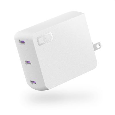 140W USB-C Charger Block, Compact USB-C 3-Port GaN Charger High Wattage PD 3.1 Fast Charging Adapter for MacBook Pro, Windows Laptop, iPhone 15/16, Android, Tablet, NovaPort Trio II 140W (White)