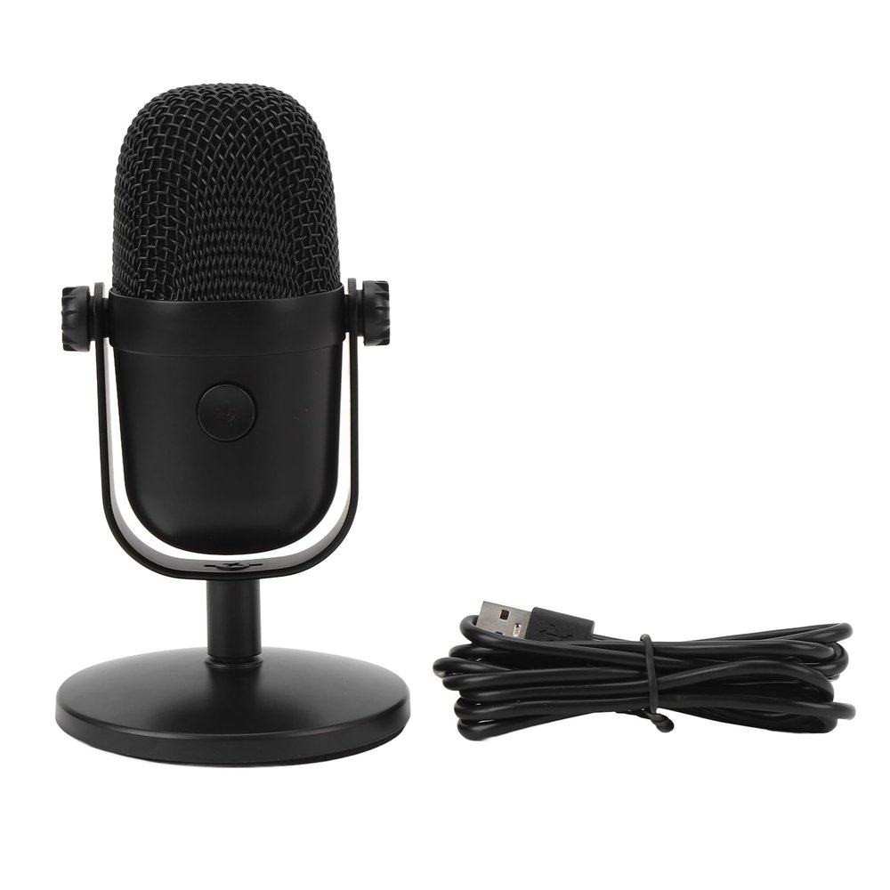 Bnineteenteam USB Condenser crophone, RGB Plug and Play PC Gaming c with Noise Reduction RGB Lighting Effect for Singing Podcast Recording Streaming