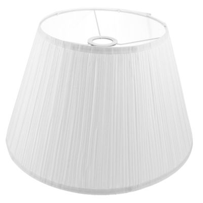 KICHOUSE Linen White Semicircular Lampshade Floor Lamp Table Light Cover E27 Bulb Soft Light