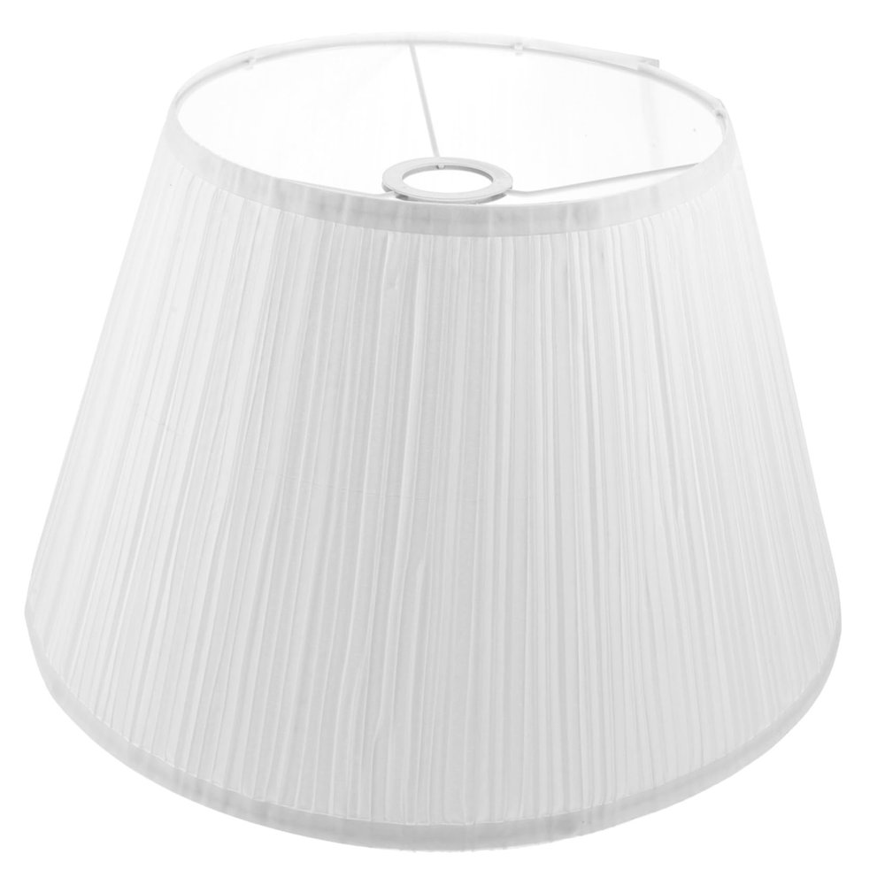 KICHOUSE Linen White Semicircular Lampshade Floor Lamp Table Light Cover E27 Bulb Soft Light